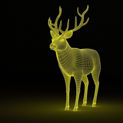 3D model chaty Děvín